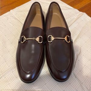 H&M woman Brown  faux Leather Bit Loafers